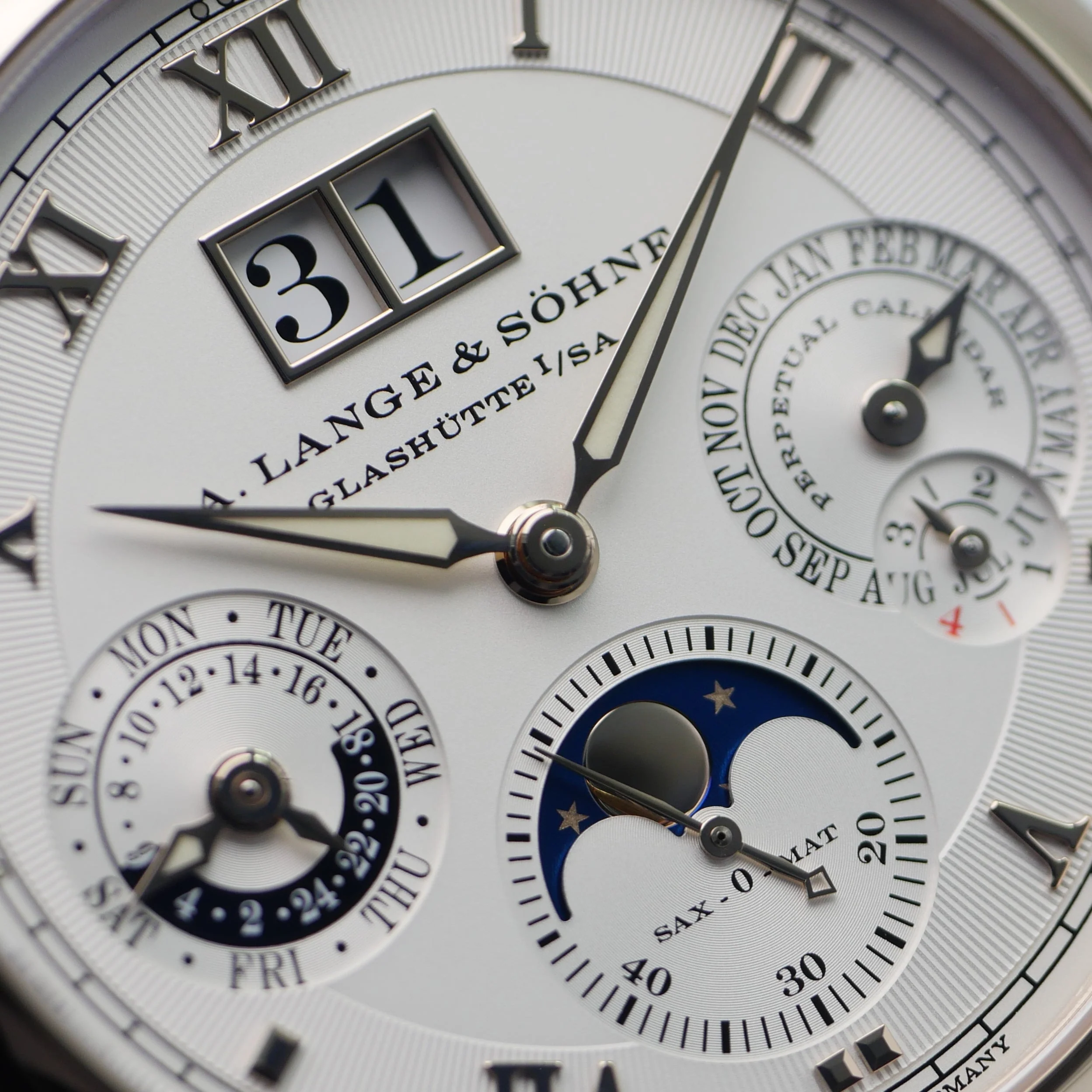 A. Lange & Söhne Langematik Ewiger Kalender "Honiggold" 310.050 - Modell limitiert auf 100 Exemplare - Image 12