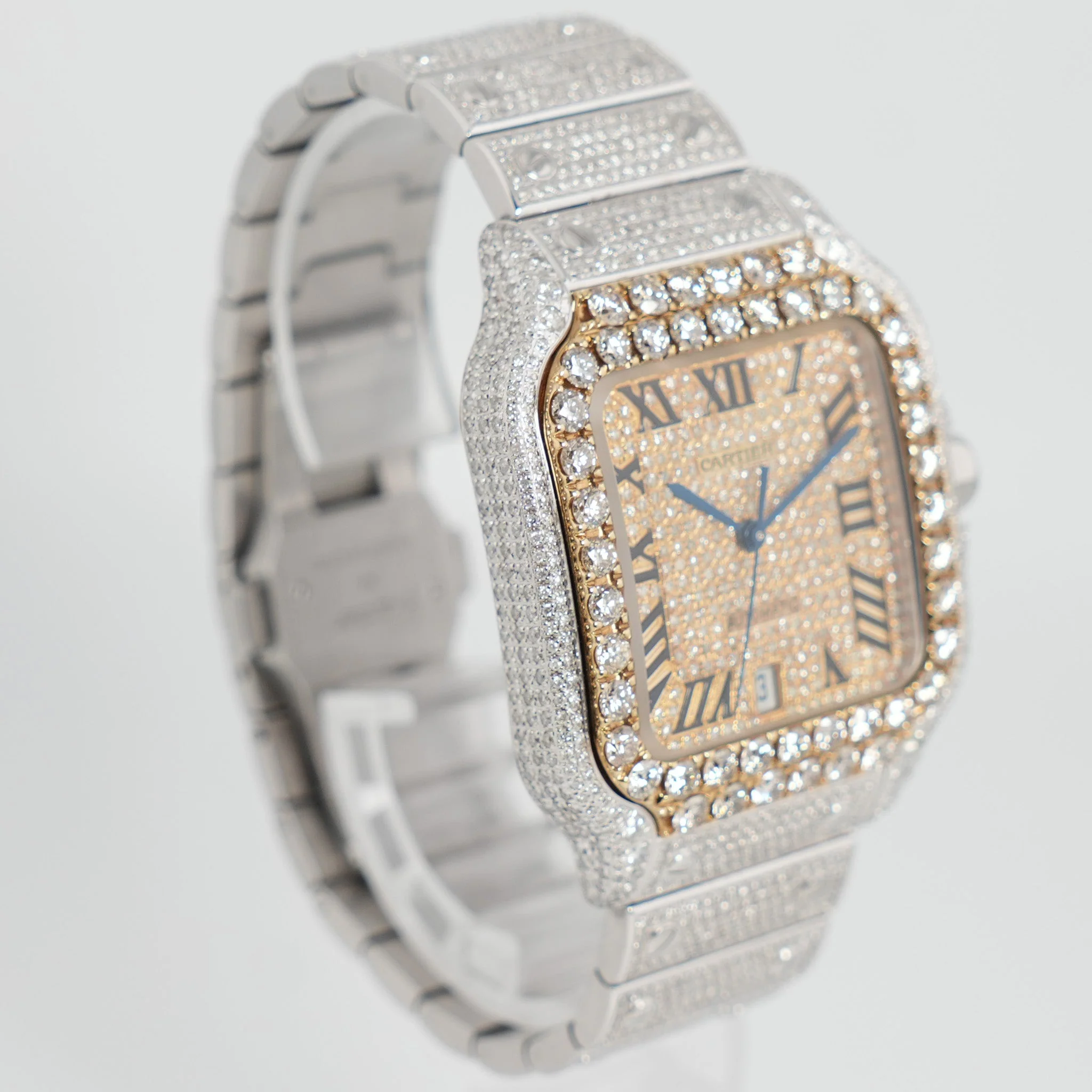 Cartier Santos Iced Out - WSSA0018 - Image 4
