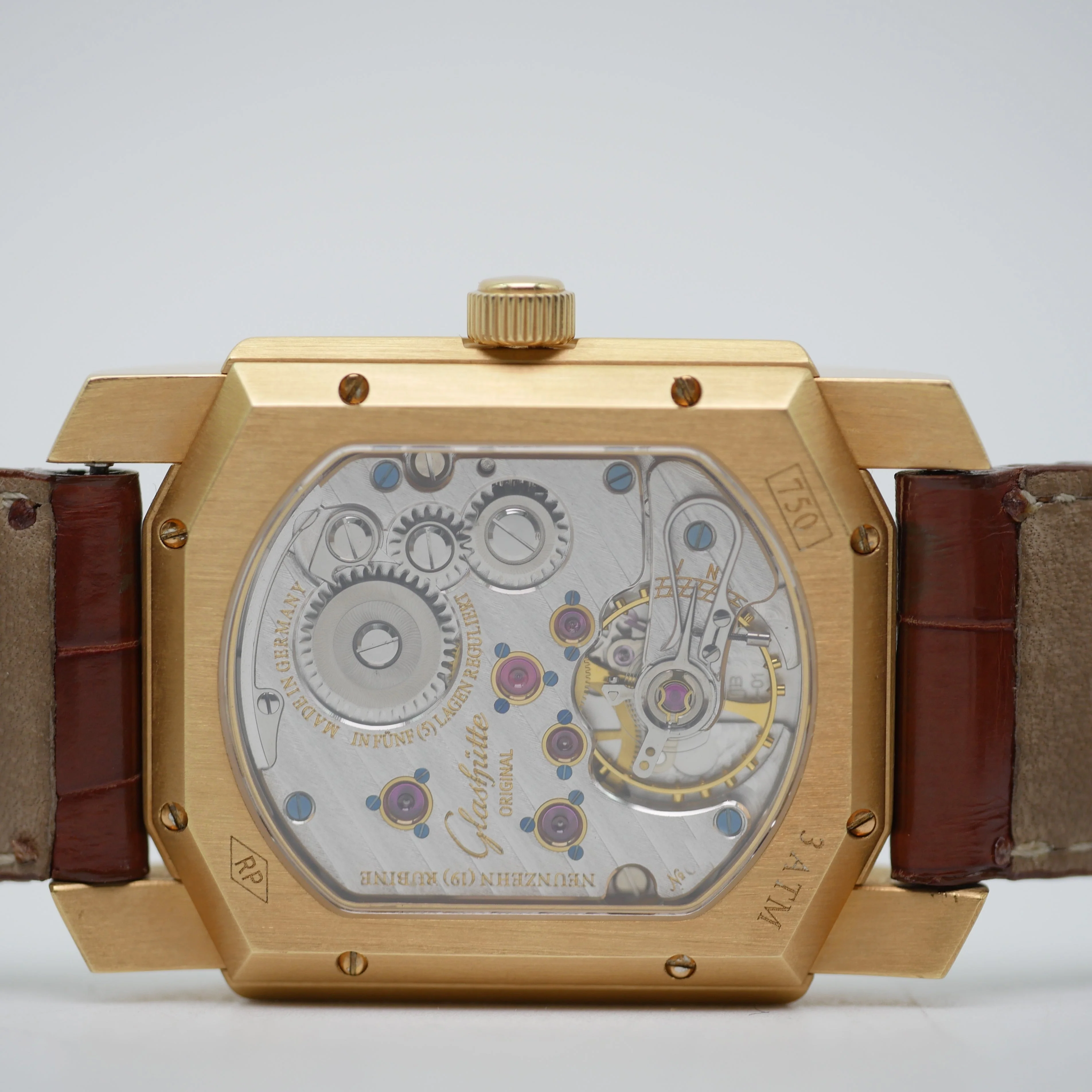 Glashütte Original Senator Karrée Ewiger Kalender Roségold 1845 - Image 9