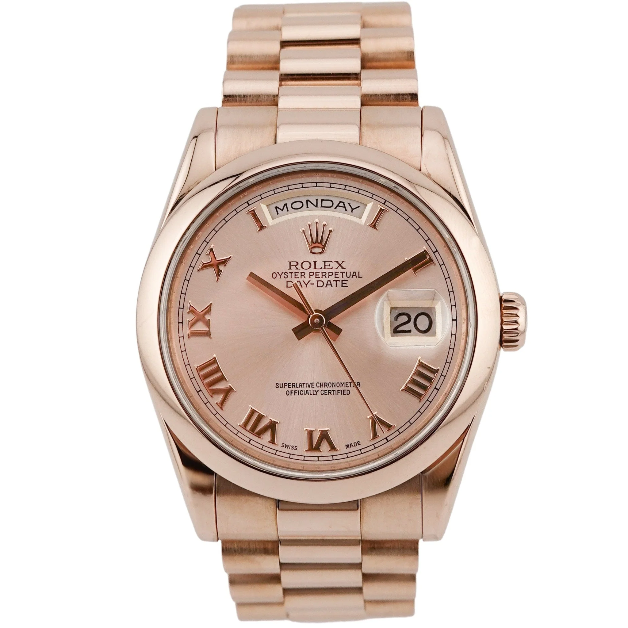 Rolex Day-Date 36 Roségold 118205F - 2011