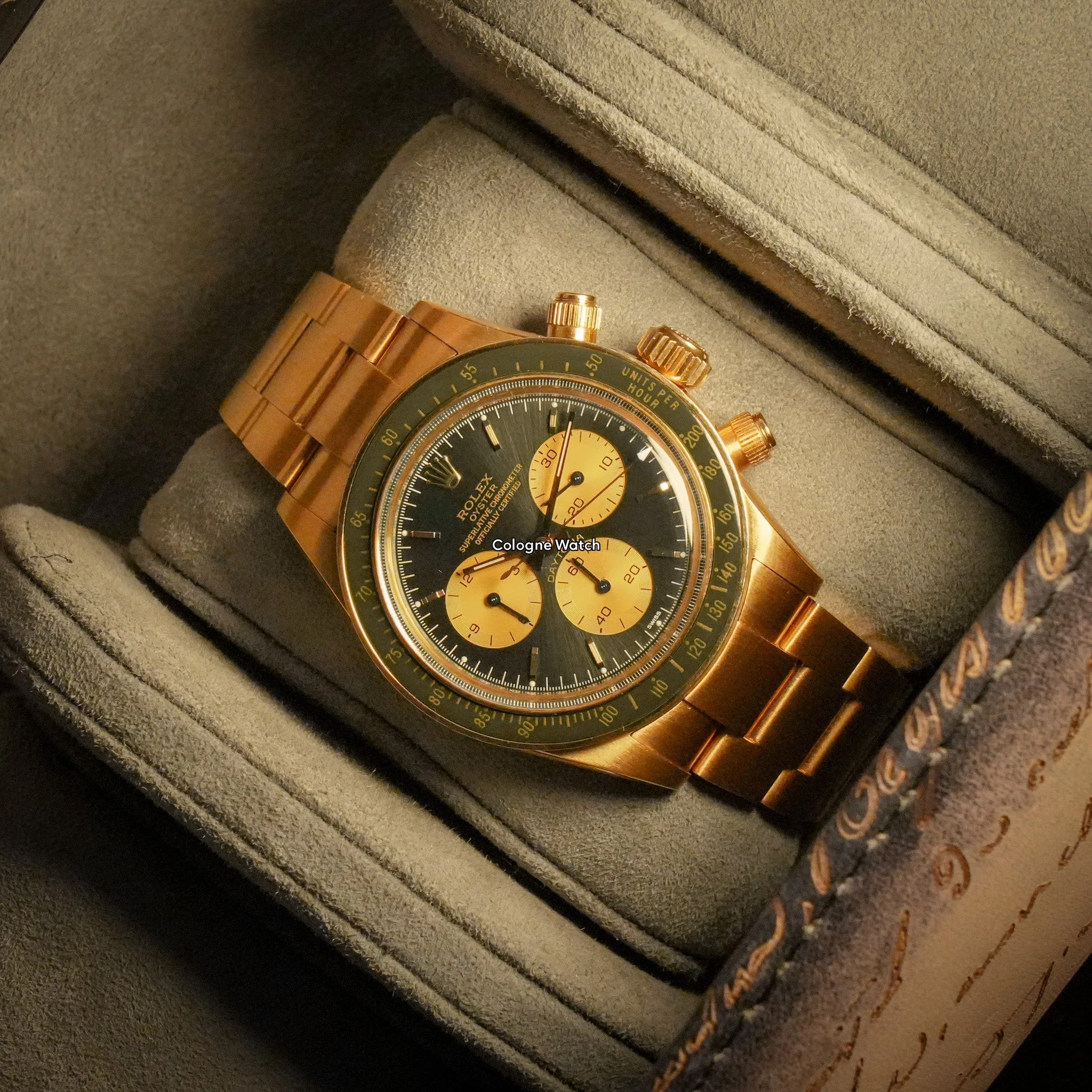 Rolex Daytona Yellow Gold Green Artisans de Geneve "Honey Green Challenge" yellow gold - Image 3