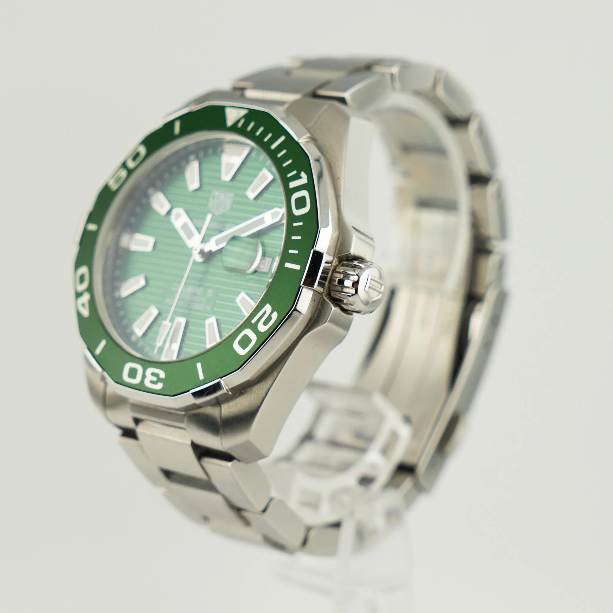 Tag Heuer Aquaracer Stahl Grün WAY201S.BA0927 - Image 3