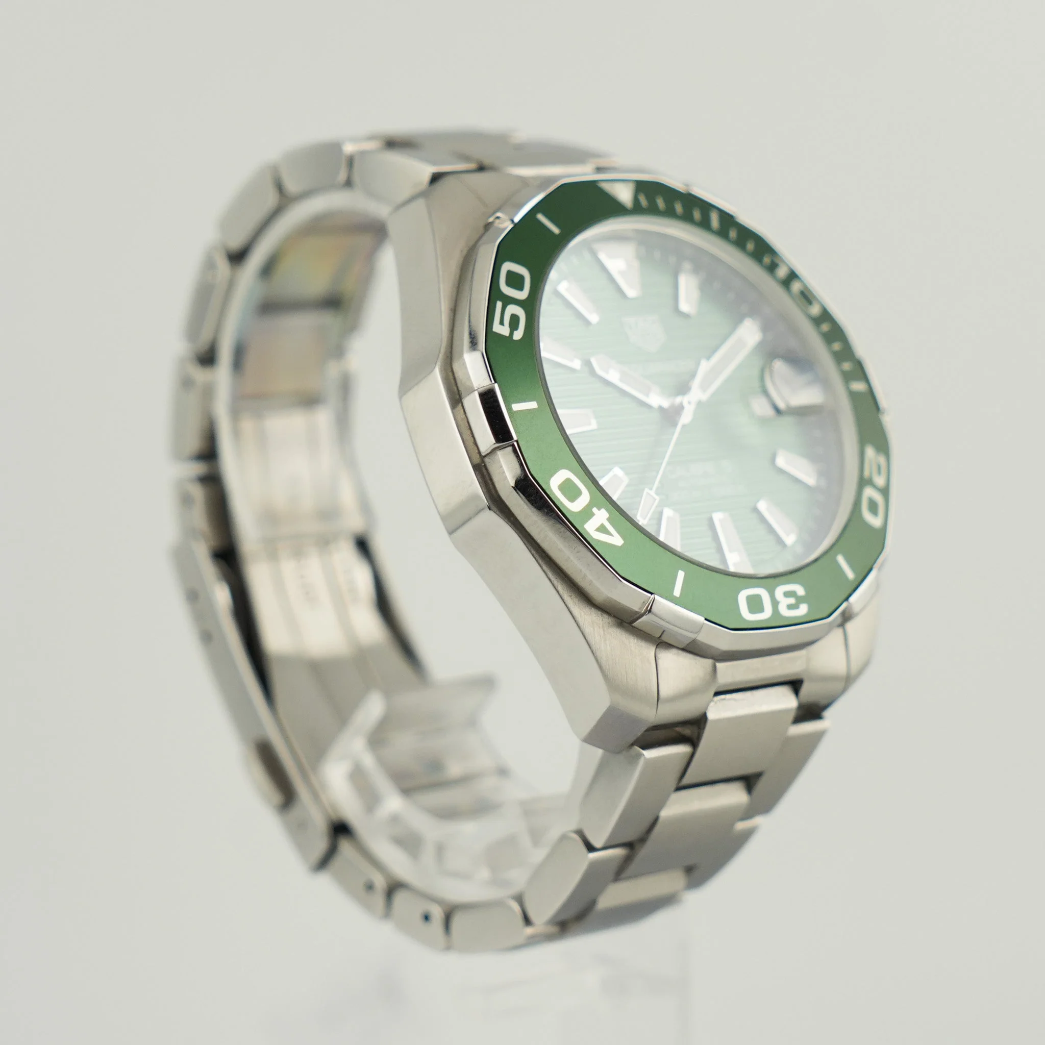 Tag Heuer Aquaracer Stahl Grün WAY201S.BA0927 - Image 4